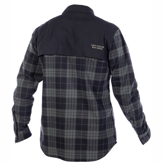 Fasthouse Adapt Long Sleeve Tech Flannel Black/Grey