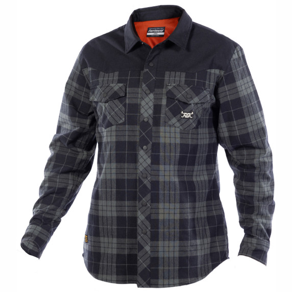 Fasthouse Adapt Long Sleeve Tech Flannel Black/Grey