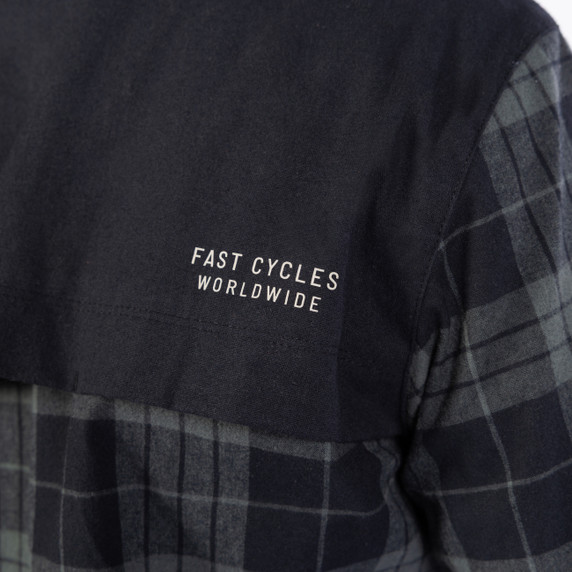 Fasthouse Adapt Long Sleeve Tech Flannel Black/Grey