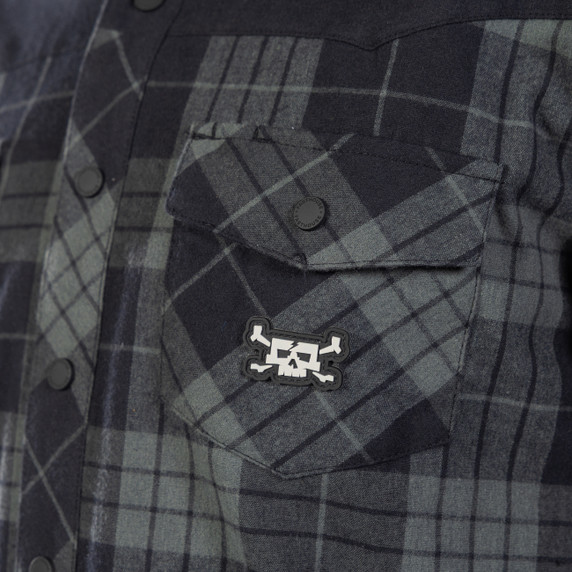 Fasthouse Adapt Long Sleeve Tech Flannel Black/Grey