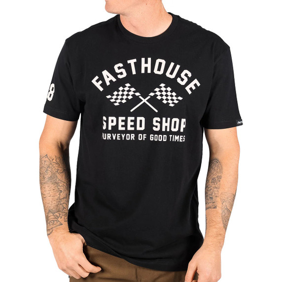 Fasthouse Crossroad Short Sleeve Tee Black