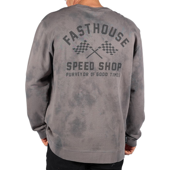 Fasthouse Crossroad Crew Neck Pullover Shadow Crystal Wash