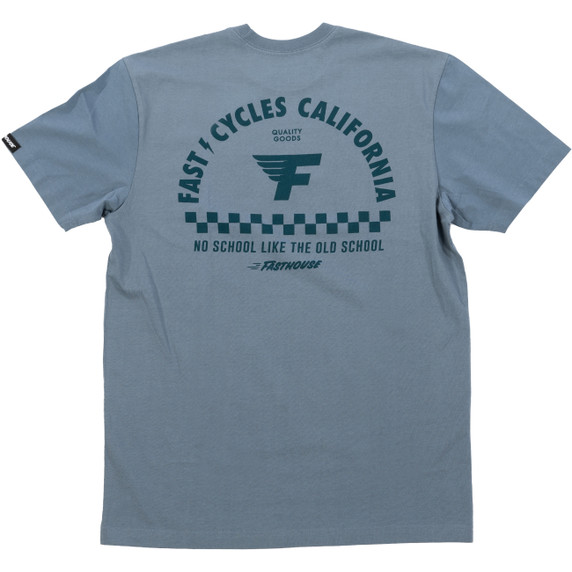 Fasthouse Fast Cycles Short Sleeve Tee Denim
