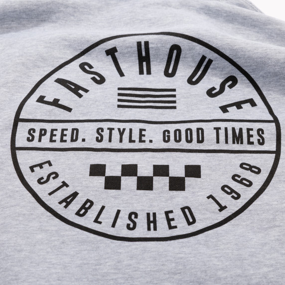 Fasthouse Statement Hooded Pullover Heather Grey