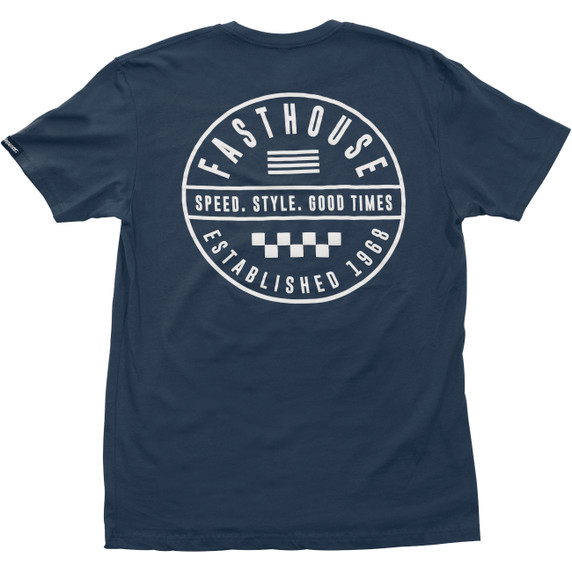Fasthouse Statement Short Sleeve Tee Navy