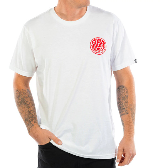Fasthouse Waxed Short Sleeve Tee White