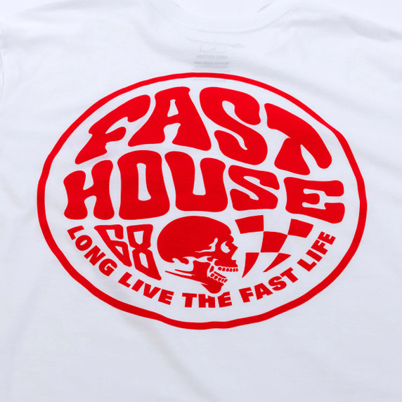Fasthouse Waxed Short Sleeve Tee White
