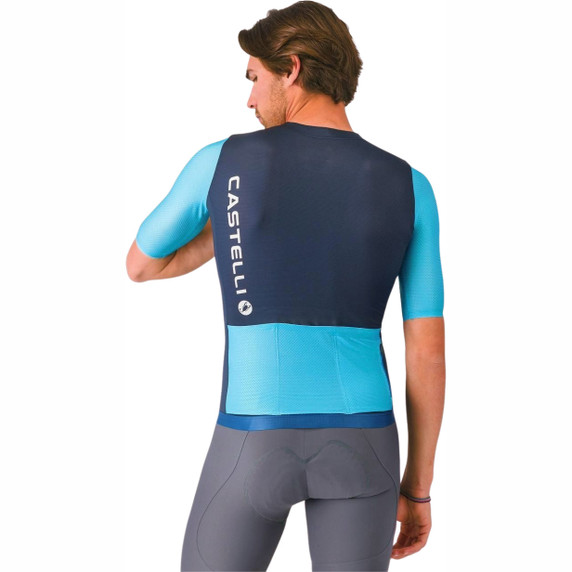 Castelli Corretto Jersey Belgian Blue/Blue Fiamma-White