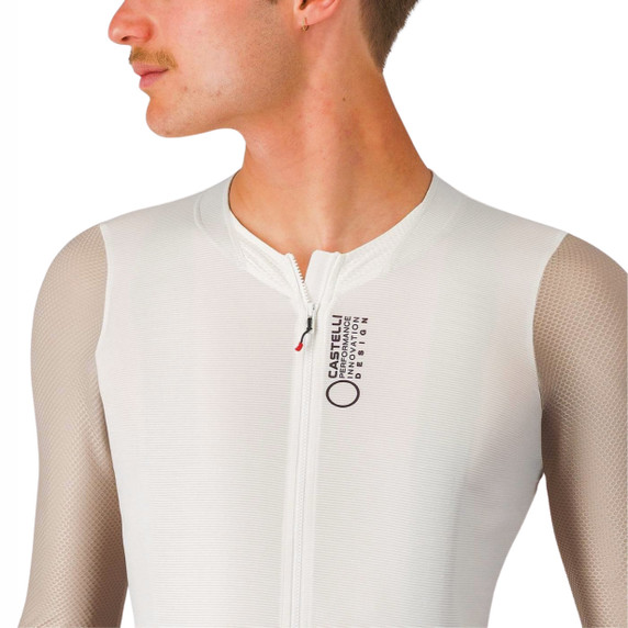 Castelli Corretto Long Sleeve Jersey Ivory/Clay-Black