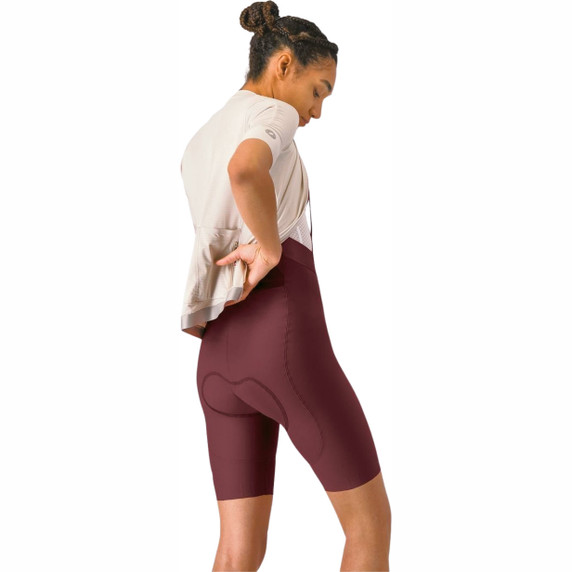 Castelli Espresso 2 Womens DT Bibshort Deep Bordeaux
