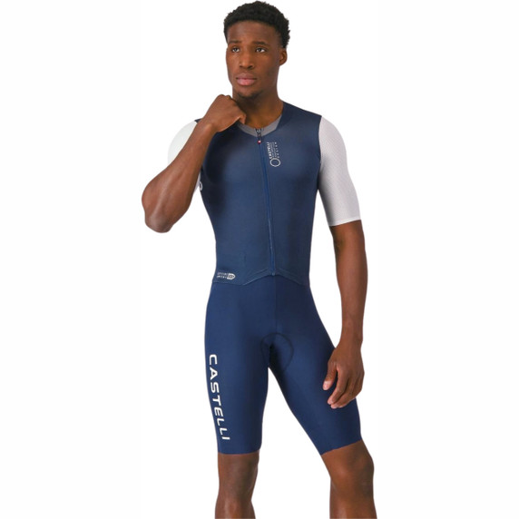 Castelli Saturday Morning Skinsuit Belgian Blue/White