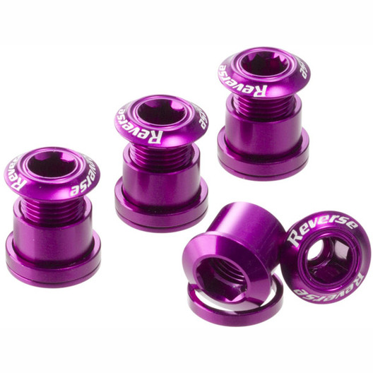 Reverse Components Chainring Bolt Set (4 pcs) - Purple