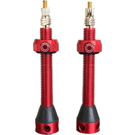 Tubolight Tubeless Valve Pair 50mm Red