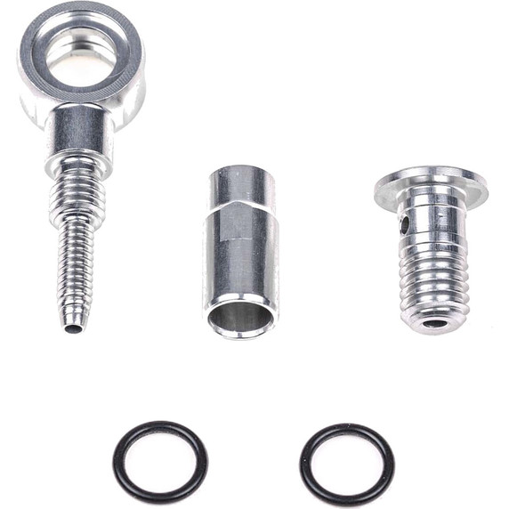Trickstuff Kevlar Hydraulic Hose Banjo Kit For C41/C42/C21 Maxima/Piccola/Piccola HD Calipers Silver