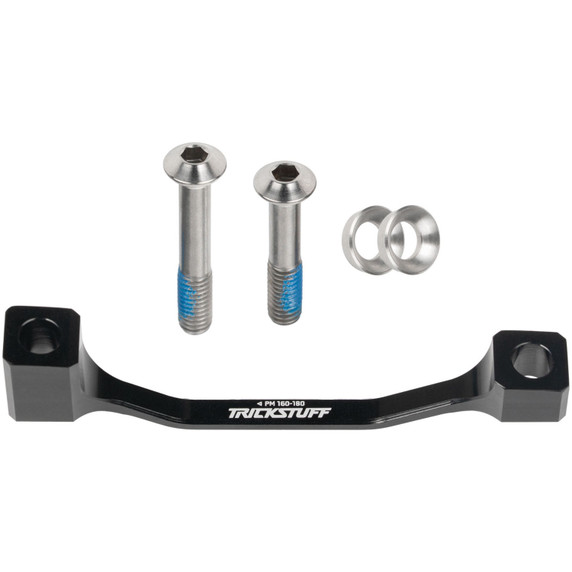 Trickstuff Postmount Brake Adapter 20mm Black W/ Titanium Bolts