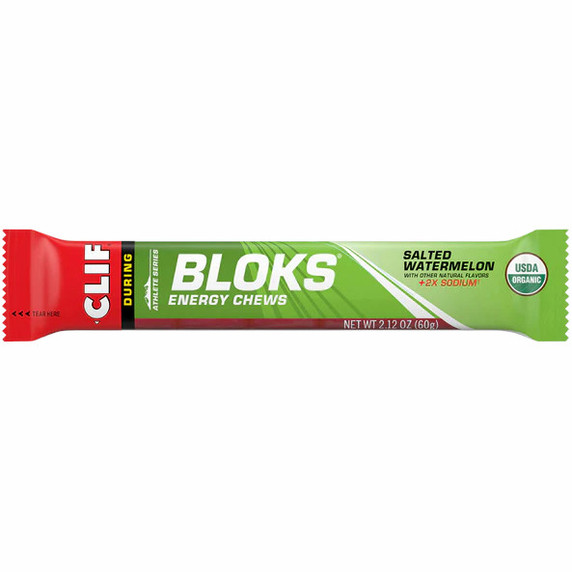 Clif Shot Bloks Energy Chews Salted Watermelon - Box of 18