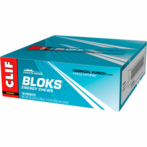 Clif Shot Bloks Energy Chews Tropical - Box of 18