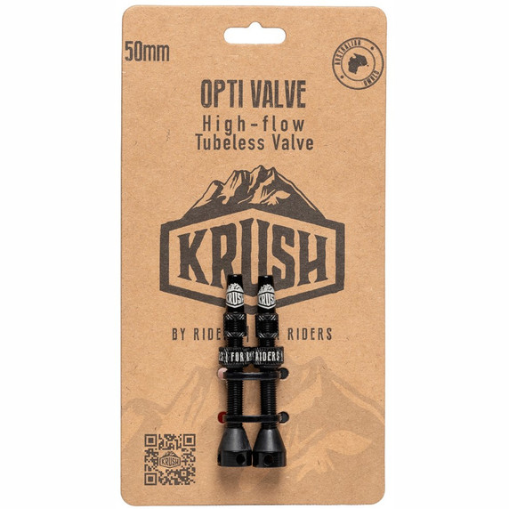 Krush Tubeless Opti Valve 50mm Black