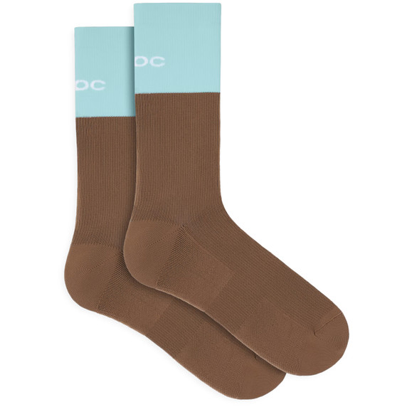 POC Motion MTB Long Sock Bronzite Brown/Lazurite Blue