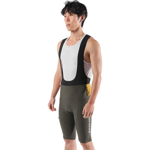 Soomom Escape Trail Utility Bib Shorts Forest