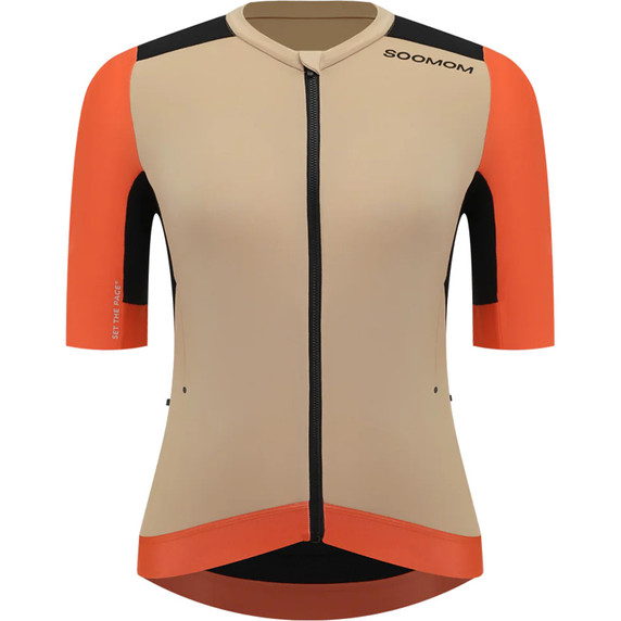Soomom Womens Escape Trailblock Cycling Jersey Flame