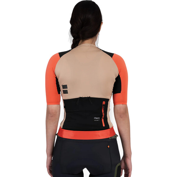 Soomom Womens Escape Trailblock Cycling Jersey Flame