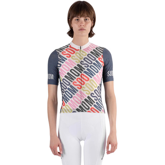 Soomom Womens Soomom x Spin Spin Art Series Merino Jersey Slipstream