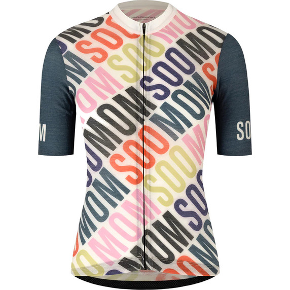 Soomom Womens Soomom x Spin Spin Art Series Merino Jersey Slipstream