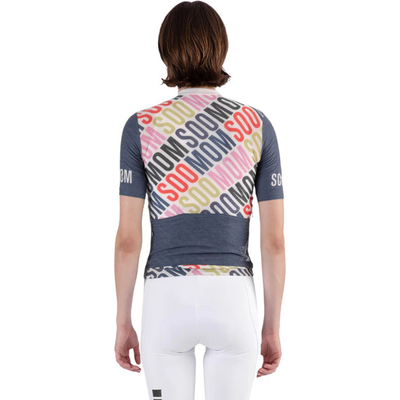 Soomom Womens Soomom x Spin Spin Art Series Merino Jersey Slipstream