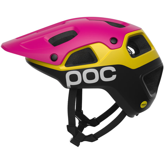 POC Cularis Pure MTB Helmet Rhos Red Matt/Citrine Yellow Matt