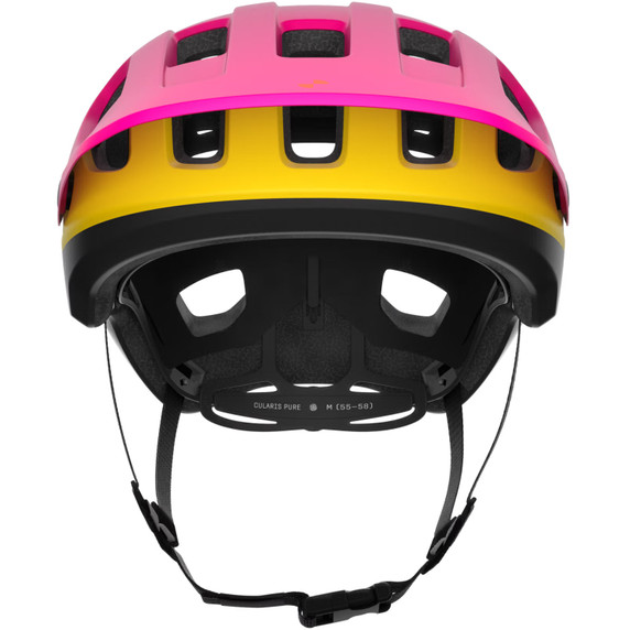 POC Cularis Pure MTB Helmet Rhos Red Matt/Citrine Yellow Matt