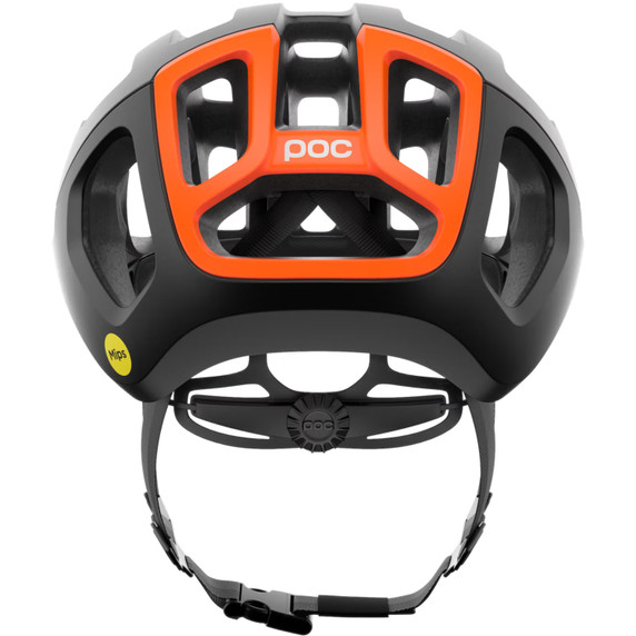 POC Ventral Air MIPS Road Helmet Uranium Black Matt/Fluorescent Orange Matt