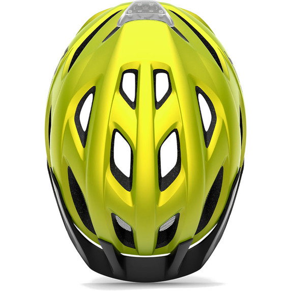 Met Crossover Helmet Unisize Lime Yellow Metallic