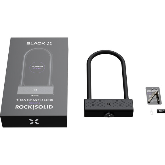 Black X Rock Solid Smart U Lock