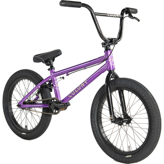 Colony Horizon 18" Freestyle BMX Bike Clear Purple