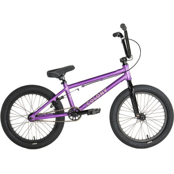 Colony Horizon 18" Freestyle BMX Bike Clear Purple
