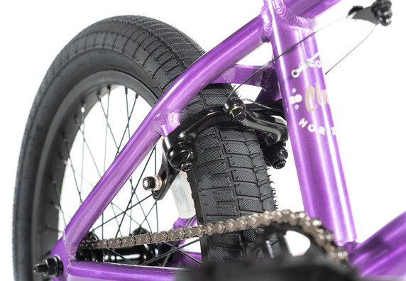 Colony Horizon 18" Freestyle BMX Bike Clear Purple
