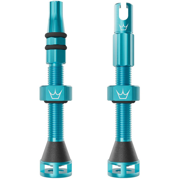 Peaty's Holeshot Fast Flow Tubeless Valves 42mm Turquoise