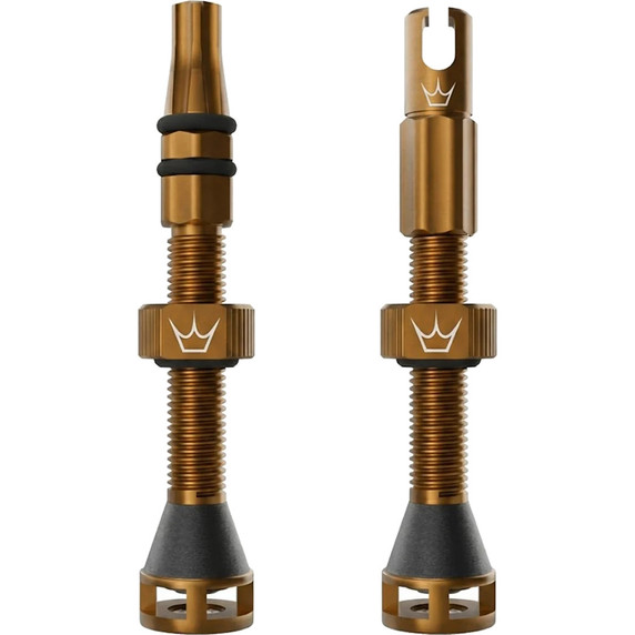Peaty's Holeshot Fast Flow Tubeless Valves 60mm Bourbon