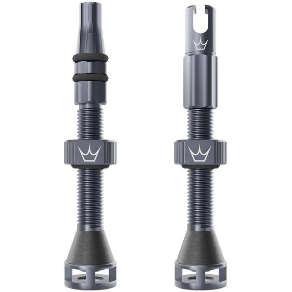 Peaty's Holeshot Fast Flow Tubeless Valves 60mm Slate