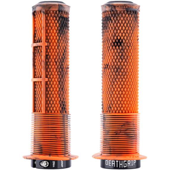 DMR DeathGrip 2 Flanged Thick Soft Orange Marble