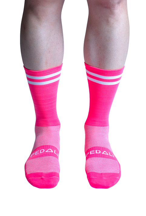 PEDALI Ascent Socks Fluro Pink Socks