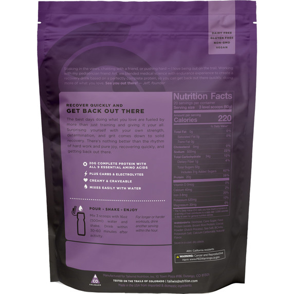 Tailwind Recovery Mix 1.2kg Chocolate