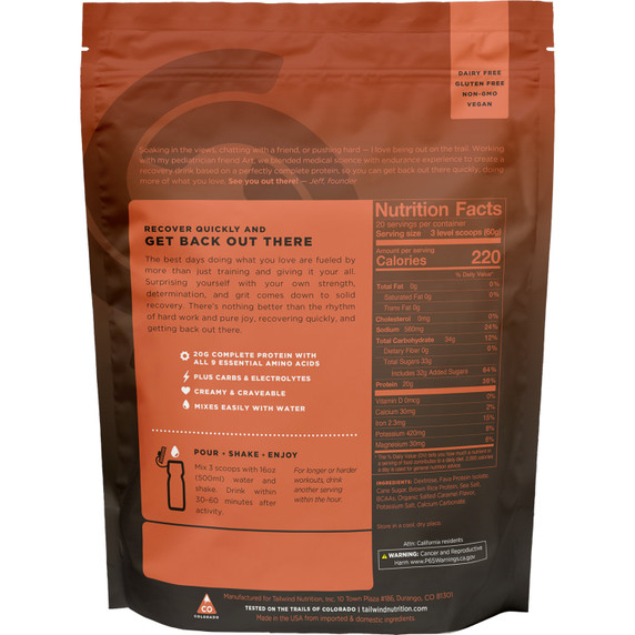 Tailwind Recovery Mix 1.2kg Salted Caramel