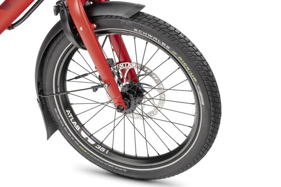 Tern QHL D9 Cargo E-Bike Satin Traffic Red