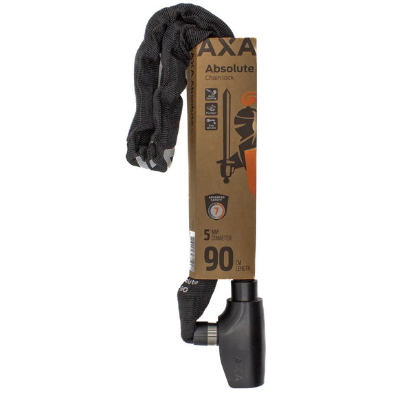 AXA Absolute 90cm x 5mm Chain Key Lock
