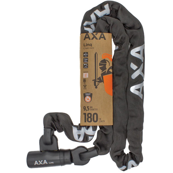AXA Linq 180 Art 2 180cm x 9.5mm Chain Key Lock