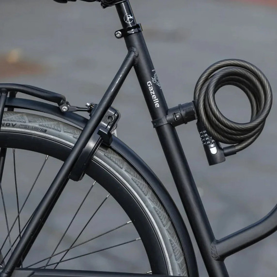 AXA Resolute 180cm x 8mm Black Cable Combo Lock