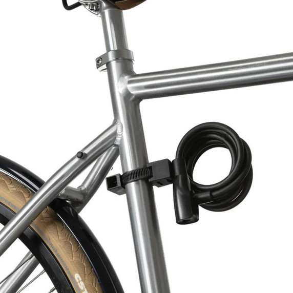 AXA Resolute 180cm x 8mm Black Cable Key Lock