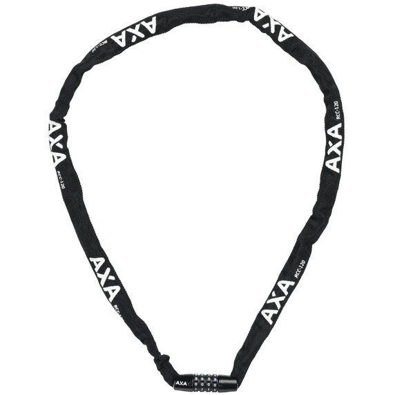 AXA Rigid RCC 120cm x 3.5mm Black Chain Combo Lock